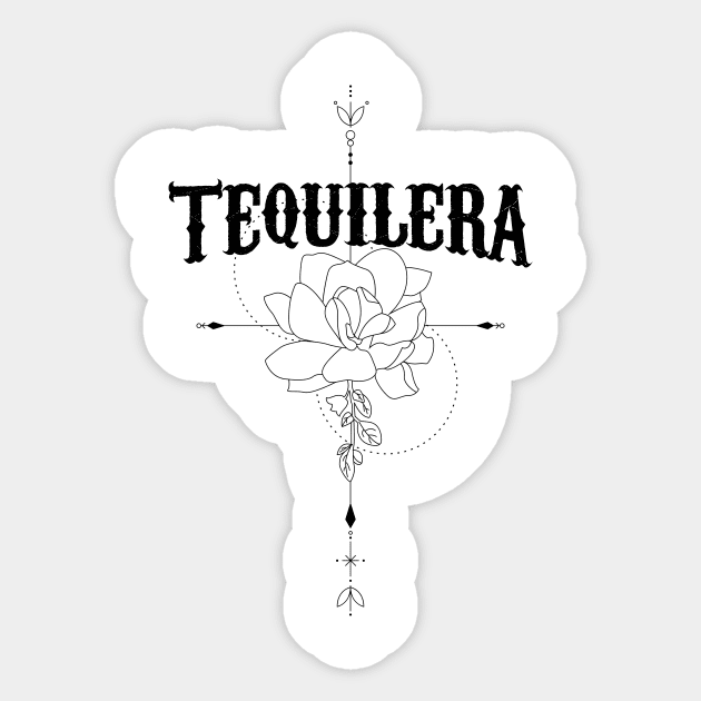 Tequilera - Flower design Sticker by verde